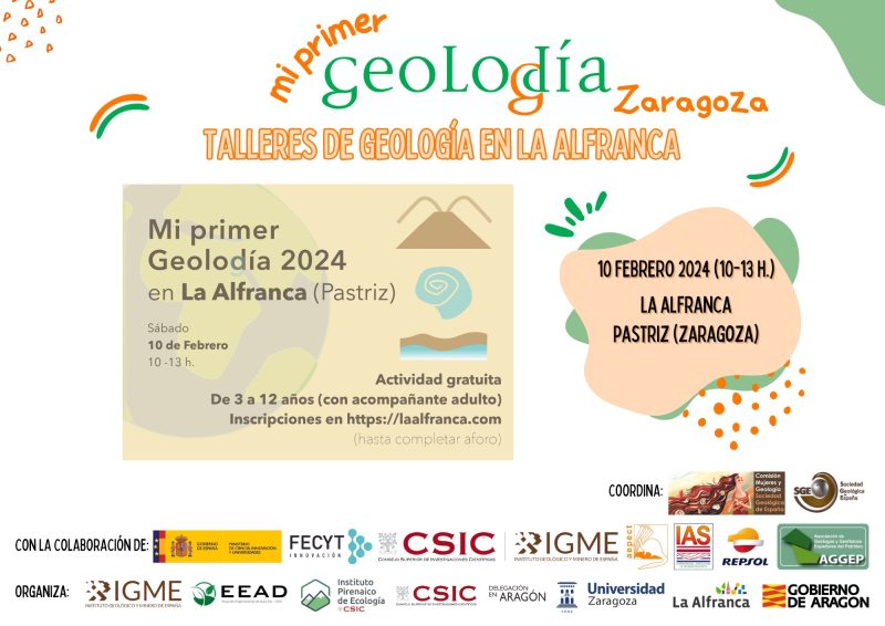 Cartel Mi primer Geolodía Zaragoza 2024